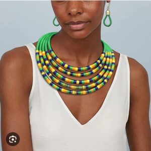 African Necklace Earrings